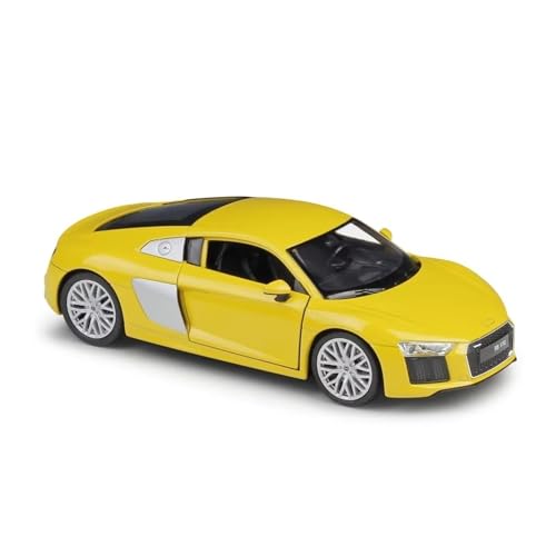 XGFFBAGB 1:24 Für R8 V10 Modell Metall Legierung Spielzeug Auto Geschenk Sammlung(Yellow,with Box) von XGFFBAGB