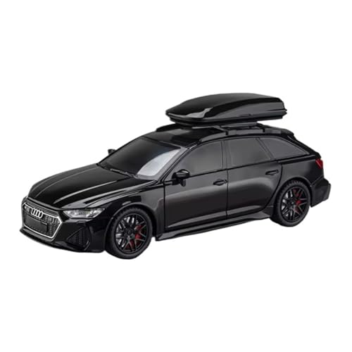 XGFFBAGB 1:24 Für RS6 Avant DTM Legierung Modell Diecast Metall Racing Auto Fahrzeuge Modell Sound Licht Spielzeug Auto Geschenk(Black,with Box) von XGFFBAGB