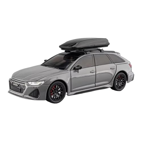 XGFFBAGB 1:24 Für RS6 Avant DTM Legierung Modell Diecast Metall Racing Auto Fahrzeuge Modell Sound Licht Spielzeug Auto Geschenk(Gray A,with Box) von XGFFBAGB