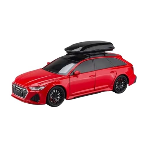 XGFFBAGB 1:24 Für RS6 Avant DTM Legierung Modell Diecast Metall Racing Auto Fahrzeuge Modell Sound Licht Spielzeug Auto Geschenk(Rosso,with Box) von XGFFBAGB