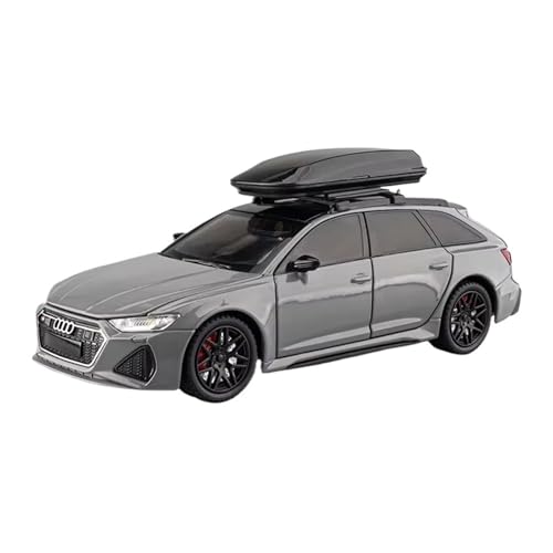 XGFFBAGB 1:24 Für RS6 Spielzeugauto Modell Diecast Racing Fahrzeug Zurückziehen Sound Licht Türen Zu Öffnende Sammlung Geschenk(Gray B,with Box) von XGFFBAGB