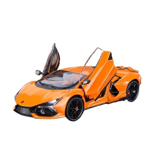 XGFFBAGB 1:24 Für Revuelto Legierung Sport Auto Modell Diecast Metall Spielzeug Racing Auto Modell Geschenk(Orange,with Box) von XGFFBAGB