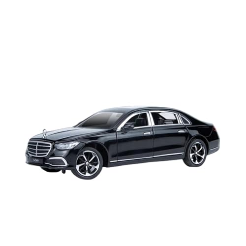 XGFFBAGB 1:24 Für S400 Legierung Druckguss Metall Metall Spielzeug Auto Modell Sound Und Licht Spielzeug Geschenk(Black,with Box) von XGFFBAGB