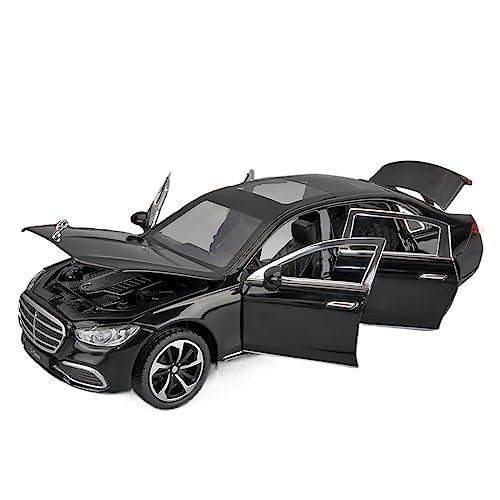 XGFFBAGB 1:24 Für S400 S-Klasse Legierung Modell Auto Druckguss Metall Casting Auto Spielzeug(Black,with Box) von XGFFBAGB