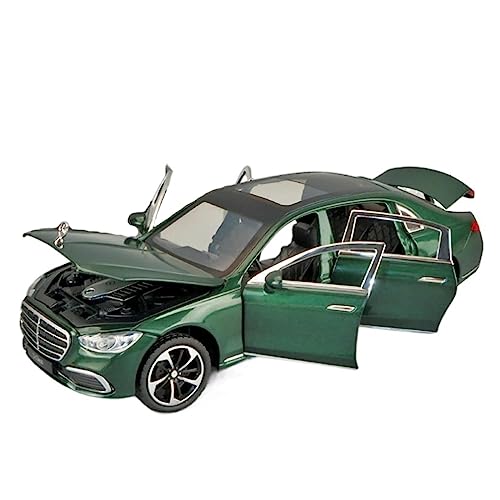 XGFFBAGB 1:24 Für S400 S-Klasse Legierung Modell Auto Druckguss Metall Casting Auto Spielzeug(Green,No Box) von XGFFBAGB