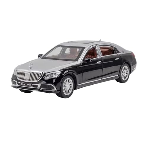 XGFFBAGB 1:24 Für S600 Legierung Diecast Sound & Licht Fahrzeug Spielzeug Modell Geschenke(Black,with Box) von XGFFBAGB