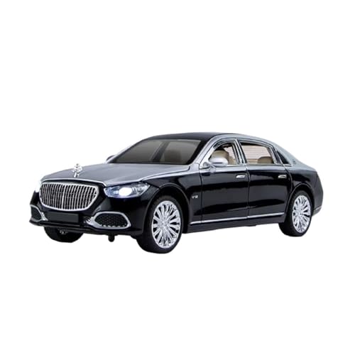 XGFFBAGB 1:24 Für S680 Legierung Druckguss Metall Spielzeug Auto Modell Sound Und Licht Spielzeug Geschenk(Black,with Box) von XGFFBAGB
