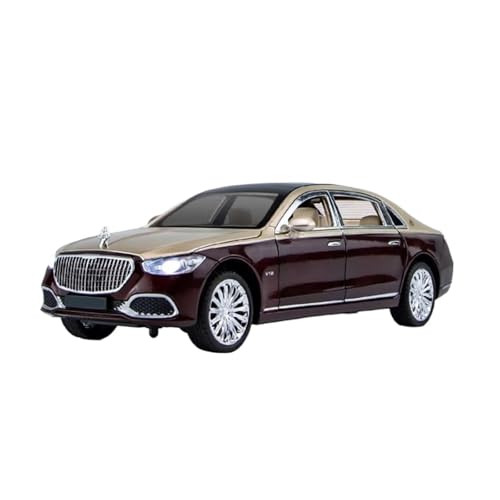 XGFFBAGB 1:24 Für S680 Legierung Druckguss Metall Spielzeug Auto Modell Sound Und Licht Spielzeug Geschenk(Rosso,with Box) von XGFFBAGB