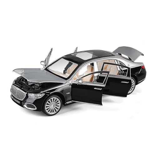 XGFFBAGB 1:24 Für S680 Legierung Gießt Druck Metall Spielzeug Auto Modell Stoßdämpfer Sammlung Spielzeug(Silver,with Box) von XGFFBAGB