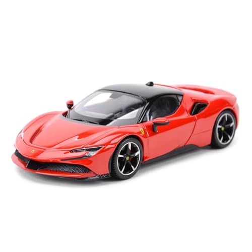 XGFFBAGB 1:24 Für SF90 Stradale Sportwagen Statische Würfel Fahrzeuge Sammelmodellwagen Spielzeug(Rosso,No Box) von XGFFBAGB