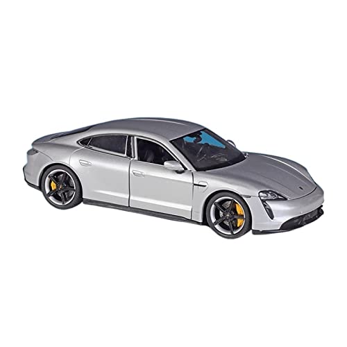 XGFFBAGB 1:24 Für Taycan Turbo S Statische Druckguss Fahrzeuge Sammeln Modell Auto Spielzeug(Silver,with Box) von XGFFBAGB