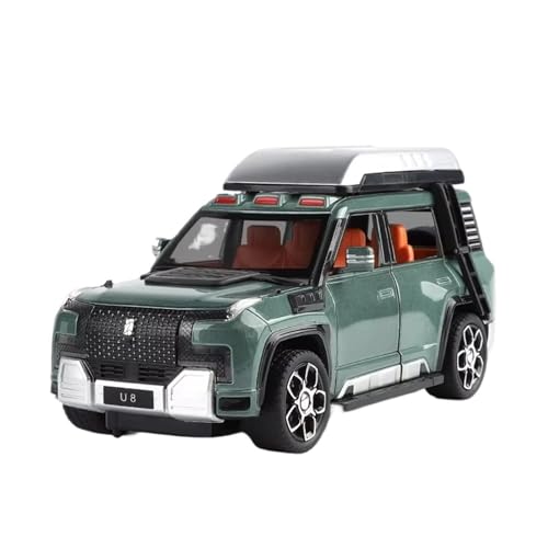 XGFFBAGB 1:24 Für U8 SUV Legierung Diecast Metall Spielzeug Off-Road Auto Modell Geschenk(Green,with Box) von XGFFBAGB