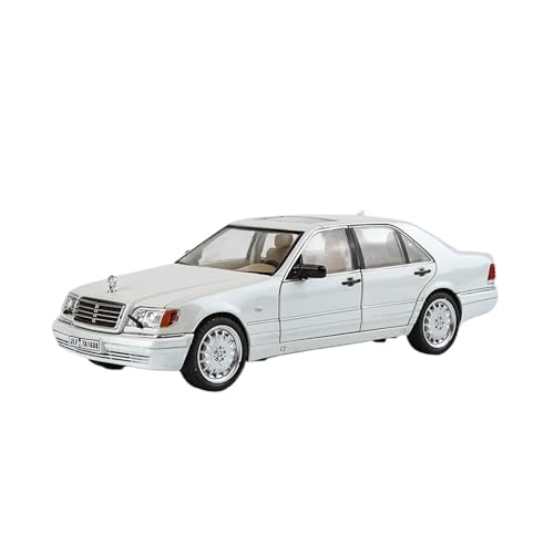 XGFFBAGB 1:24 Für W140 320SEL Legierung Auto Modell Spielzeug Sammlung Dekoration(White,with Box) von XGFFBAGB