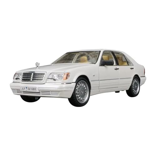 XGFFBAGB 1:24 Für W140 S320 Legierung Skala Auto Modell Diecast Metall Sound & Licht Spielzeug Auto Geschenk(White,No Box) von XGFFBAGB