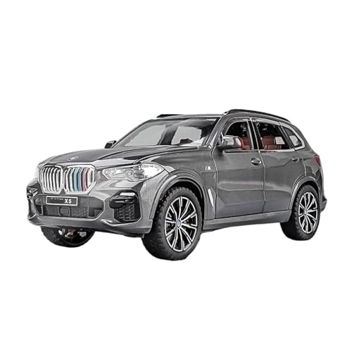 XGFFBAGB 1:24 Für X5 SUV Legierung Druckguss Auto Modell Sound Und Licht Pull Back Spielzeug Geschenke(Gray C,with Box) von XGFFBAGB