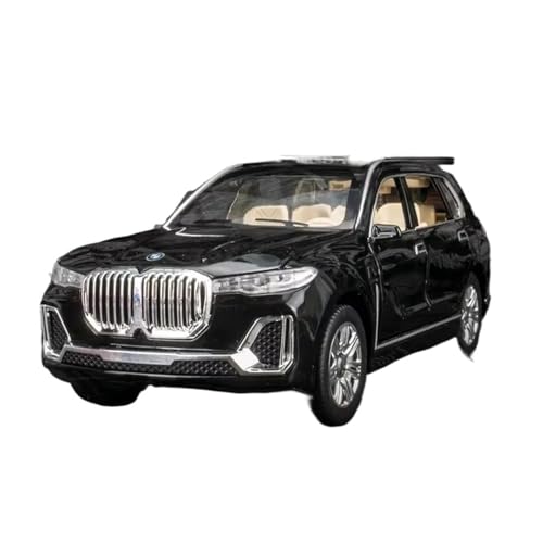 XGFFBAGB 1:24 Für X7 SUV Modell Druckgussfahrzeuge Legierung Spielzeug Mit Sechs Türen Geöffnet Sound & Licht Auto Spielzeug Geschenke(Black,with Box) von XGFFBAGB