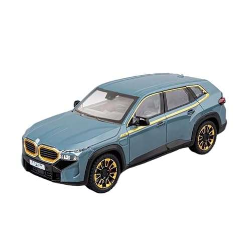 XGFFBAGB 1:24 Für XM Legierung Spielzeug Druckguss Modelle Sound Licht 6 Türen Opend Pull Back Fahrzeuge Geschenke(Blu,No Box) von XGFFBAGB