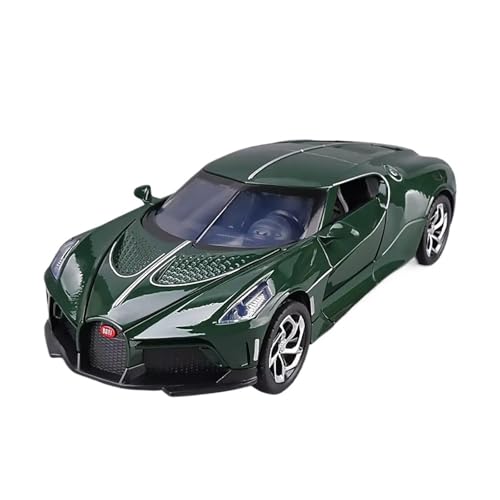 XGFFBAGB 1:24 Legierung Sportwagen Modell Druckguss Metall Spielzeug Fahrzeuge Geschenk(Green,No Box) von XGFFBAGB