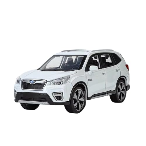 XGFFBAGB 1:30 Für Forester SUV Legierung Diecast Metall Off-Road Fahrzeuge Auto Modell Sound Und Licht Spielzeug Geschenk(White,with Box) von XGFFBAGB
