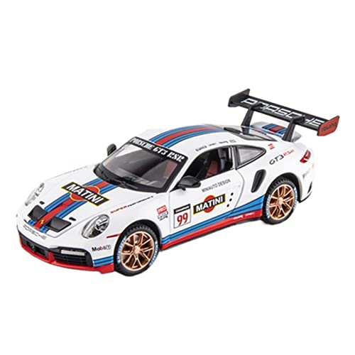 XGFFBAGB 1:32 Für 911 GT3 RSR Legierung Sport Auto Modell Diecast Metall Spielzeug Sound Und Licht Sammlung Geschenk(White,with Box) von XGFFBAGB