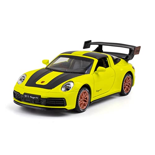 XGFFBAGB 1:32 Für 911 GT3 RSR Legierung Sport Auto Modell Diecast Metall Spielzeug Sound Und Licht Sammlung Geschenk(Yellow,with Box) von XGFFBAGB