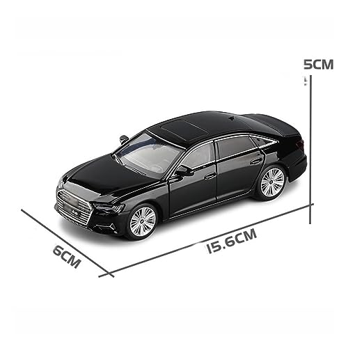 XGFFBAGB 1:32 Für A6 Legierung Auto Modell Diecast Spielzeug Auto Sounds & Lichter Hobbys Sammlung Geschenke(Black,with Box) von XGFFBAGB