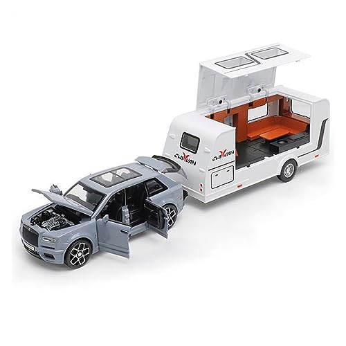 XGFFBAGB 1:32 Für Anhänger Legierung Druckguss Metall Spielzeug Auto Modell Sammlung Spielzeug(Gray A,with Box) von XGFFBAGB