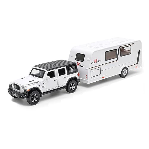 XGFFBAGB 1:32 Für Anhänger Legierung Druckguss Metall Spielzeug Auto Modell Sammlung Spielzeug(White,with Box) von XGFFBAGB