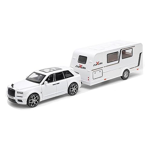 XGFFBAGB 1:32 Für Anhänger Legierung Druckguss Metall Spielzeug Auto Modell Sammlung Spielzeug(White B,with Box) von XGFFBAGB