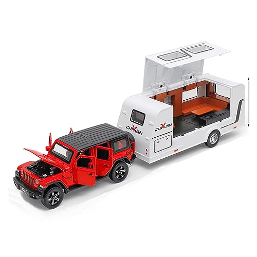 XGFFBAGB 1:32 Für Anhänger Legierung Gießt Druck Metall Spielzeug Auto Modell Sammlung Geschenk(Rosso,with Box) von XGFFBAGB