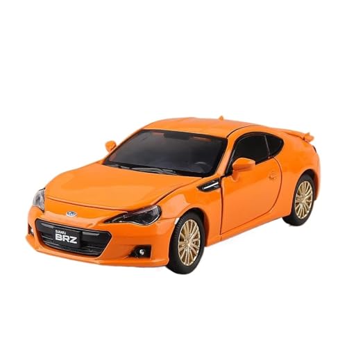 XGFFBAGB 1:32 Für BRZ Legierung Diecast Metall Spielzeug Fahrzeuge Auto Modell Sound Licht Sammlung Geschenk(Orange,with Box) von XGFFBAGB