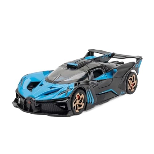XGFFBAGB 1:32 Für Bolide Legierung Sport Auto Modell Spielzeug Druck Druck Metall Fahrzeug Mit Sound Licht Zurückziehen Dekoration Geschenke(Blu,with Box) von XGFFBAGB