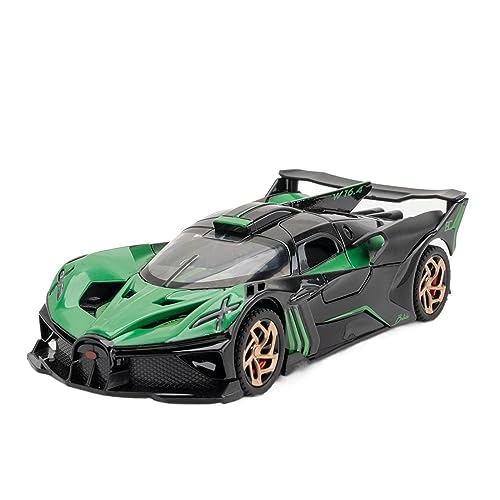 XGFFBAGB 1:32 Für Bolide Sportscar Legierung Cast Spielzeug Auto Modell Sound Und Licht Sammlerstücke Geschenk(Green,No Box) von XGFFBAGB