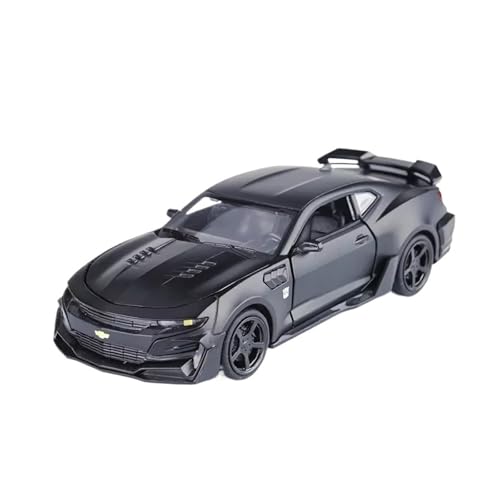 XGFFBAGB 1:32 Für Camaro Auto Spielzeug Legierung Diecast Modell Sport Auto Mit Sound Licht Fahrzeuge Spielzeug Geschenke(Black,with Box) von XGFFBAGB