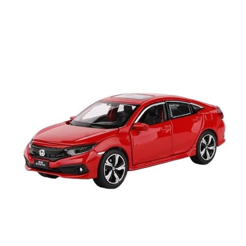 XGFFBAGB 1:32 Für Civic Legierung Gießt Druck Metall Auto Modell Sound Licht Spielzeug Sammlerstücke Geschenke(Rosso,with Box) von XGFFBAGB