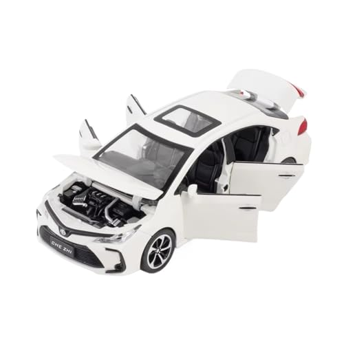 XGFFBAGB 1:32 Für Corolla Legierung Auto Modell Sound Licht Pull Back Spielzeug Ornamente Sammeln Geschenk(White,with Box) von XGFFBAGB