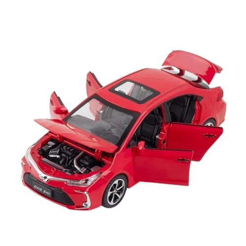XGFFBAGB 1:32 Für Corolla Legierung Auto Modell Sound Licht Zurückziehen Spielzeug Auto Ornamente Sammeln Geschenk(Rosso,with Box) von XGFFBAGB