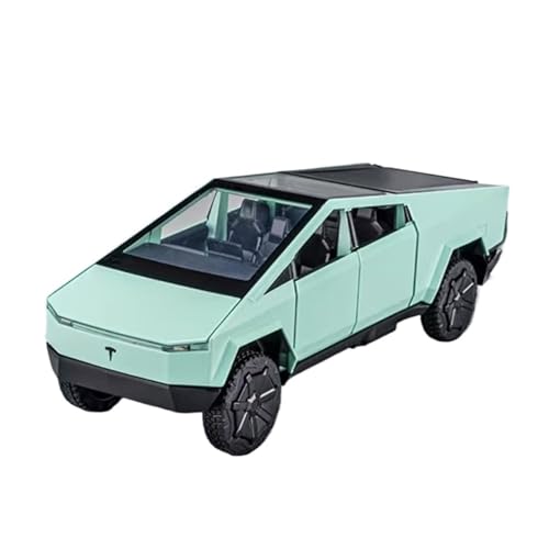 XGFFBAGB 1:32 Für Cybertruck Pickup Legierung Diecast Metall Geländewagen LKW Auto Modell Spielzeug Geschenk(Green,No Box) von XGFFBAGB