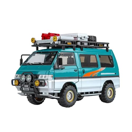 XGFFBAGB 1:32 Für Delica MPV Legierung Gießt Druck Metall Spielzeug Kommerziellen Fahrzeuge Auto Modell Geschenk(Blu,No Box) von XGFFBAGB