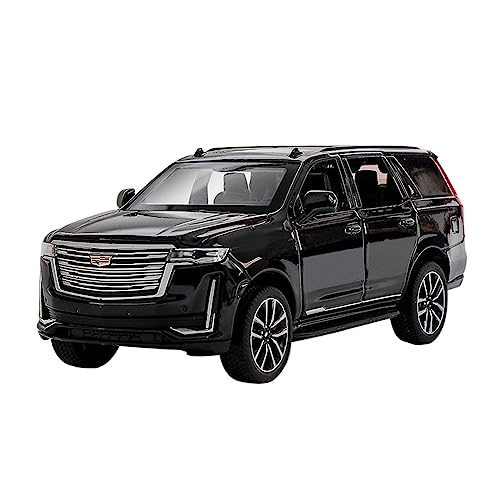 XGFFBAGB 1:32 Für Escalade Geländewagen Diecast Metalllegierung Modellauto Sound Light Pull Back Collection Spielzeug Geschenke(Black,No Box) von XGFFBAGB