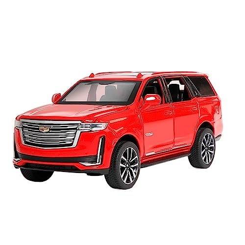 XGFFBAGB 1:32 Für Escalade Geländewagen Diecast Metalllegierung Modellauto Sound Light Pull Back Collection Spielzeug Geschenke(Rosso,with Box) von XGFFBAGB