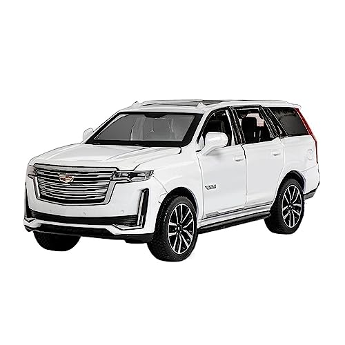 XGFFBAGB 1:32 Für Escalade Geländewagen Diecast Metalllegierung Modellauto Sound Light Pull Back Collection Spielzeug Geschenke(White,No Box) von XGFFBAGB