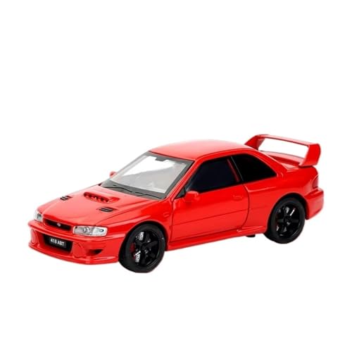 XGFFBAGB 1:32 Für Impreza STI WRX Legierung Modell Auto Druckguss Metall Casting Sound Und Licht Spielzeug(Rosso,with Box) von XGFFBAGB