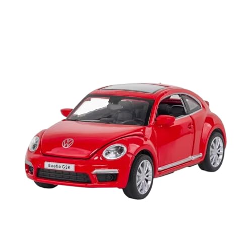 XGFFBAGB 1:32 Für Käfer GSR Auto Modell Zurückziehen Legierung Discast Straße Metall Business Autos Modell Spielzeug(Rosso,with Box) von XGFFBAGB