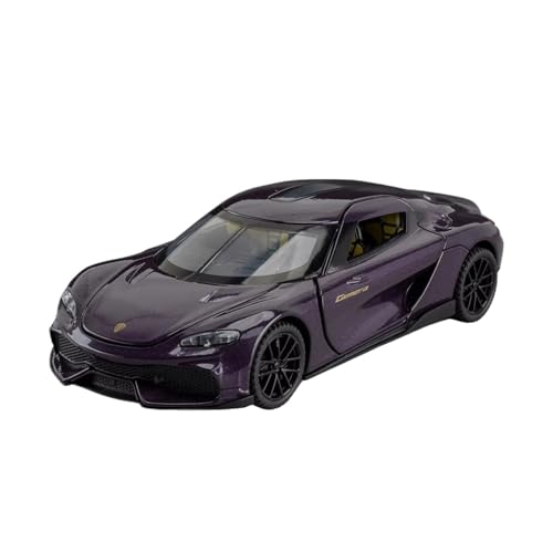 XGFFBAGB 1:32 Für Koenigsegg Gemini Legierung Diecast Metall Skala Auto Modell Spielzeug Auto Geschenk(Purple,No Box) von XGFFBAGB