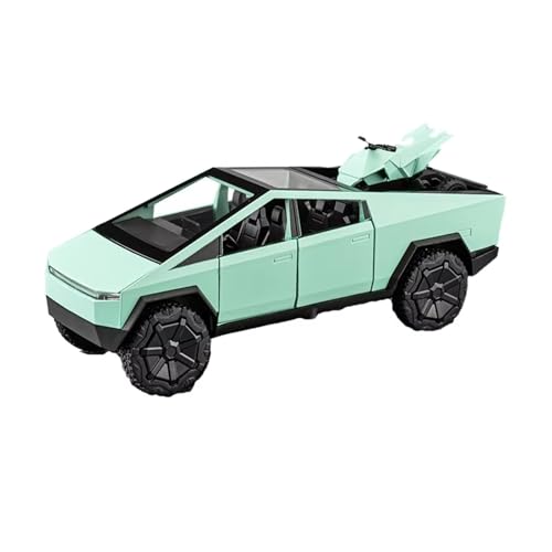 XGFFBAGB 1:32 Für LKW Spielzeug Off-Road-Legierung Auto Diecast Metall Modell Sound Und Licht Pull Back Geschenk(Green,with Box) von XGFFBAGB