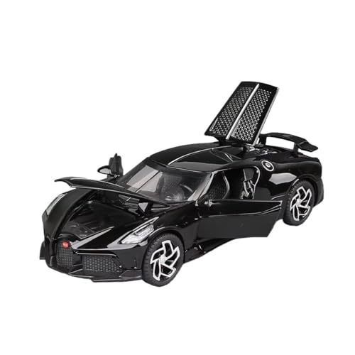 XGFFBAGB 1:32 Für La Voiture Noire Alloy Diecast Toy Vehicles Models Geschenke(Black,No Box) von XGFFBAGB