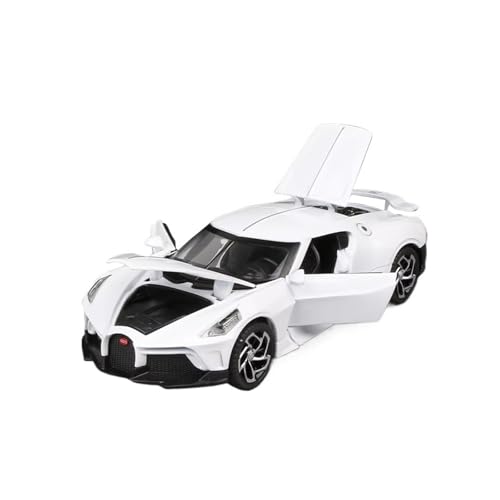 XGFFBAGB 1:32 Für La Voiture Noire Alloy Diecast Toy Vehicles Models Geschenke(White,with Box) von XGFFBAGB