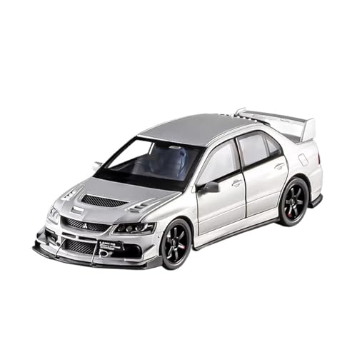 XGFFBAGB 1:32 Für Lancer Evolution Legierung Modell Druckguss Metall Casting Sound Und Licht Auto Spielzeug(Silver,with Box) von XGFFBAGB