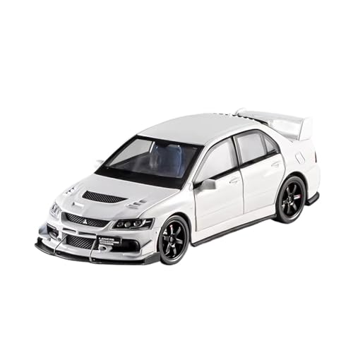 XGFFBAGB 1:32 Für Lancer Evolution Legierung Modell Druckguss Metall Casting Sound Und Licht Auto Spielzeug(White,with Box) von XGFFBAGB